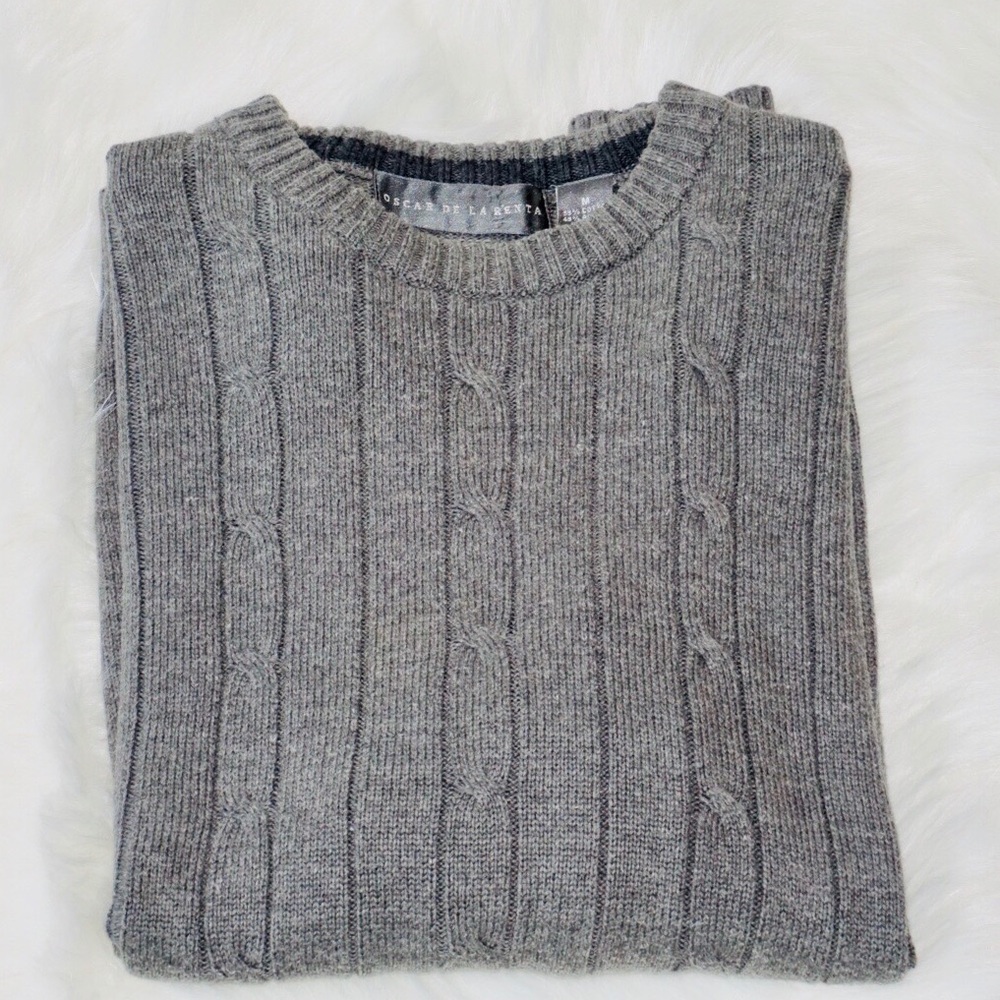 Oscar De La Renta Gray Sweater